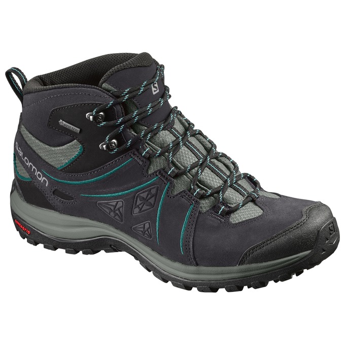 Buty Trekkingowe Damskie Salomon ELLIPSE 2 MID LTR GTX® W - Czarne - Polska (362-SHBCAD)